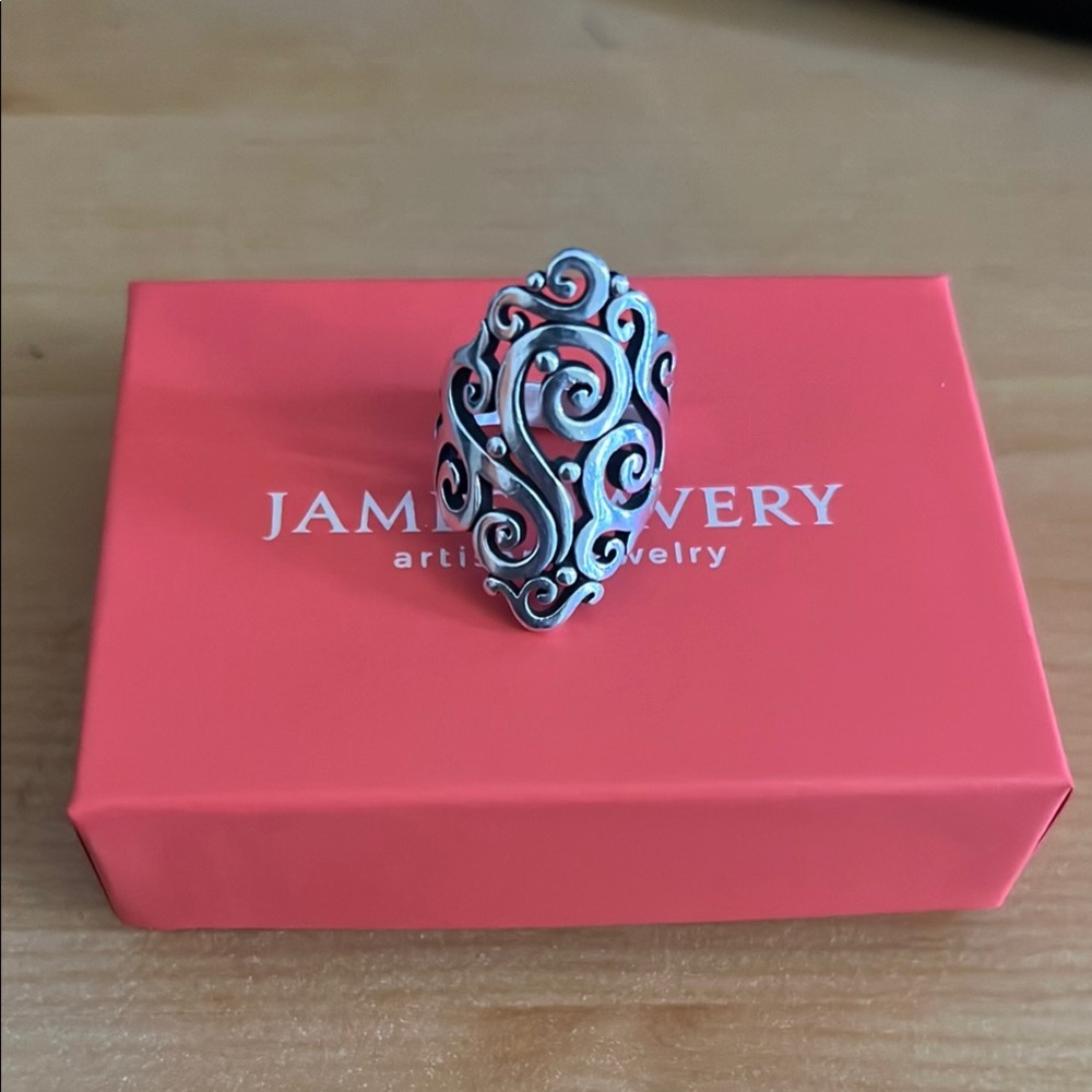 James Avery Silver Long Sorrento Ring